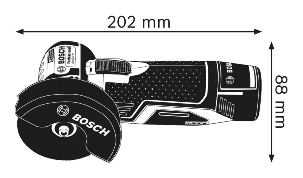 Akumulatorska kutna brusilica BOSCH GWS 12V-76, 12 V, s 2 × 2,0 Ah akumulatora i punjačem