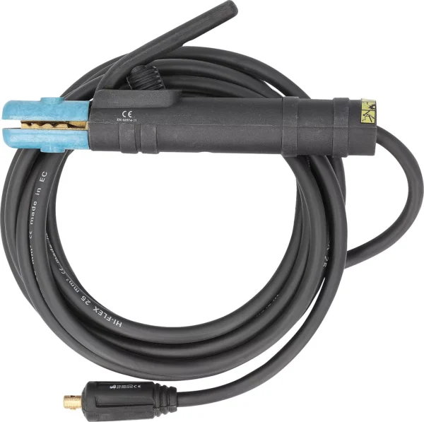 Kabel za zavarivanje s držačem elektroda 25mm², 5 m, trn 9mm / 200 A