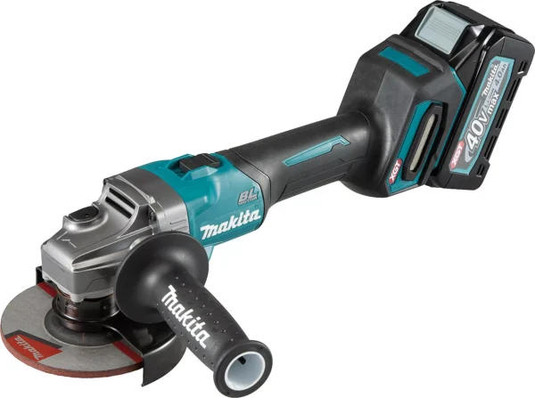 Akumulatorska kutna brusilica Makita 40V GA008GM201 s 2x 4,0 Ah akumulatorima i punjačem