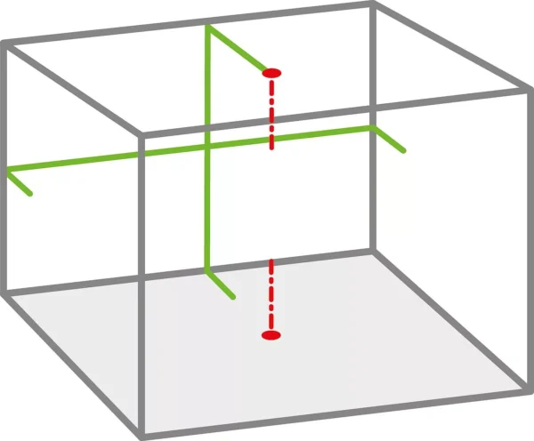 Križni linijski laser SOLA Crossline P2 sa zelenim laserom IP54