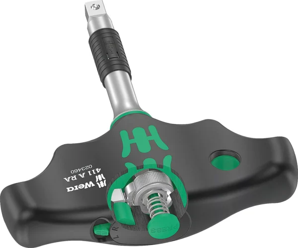 Adapterski odvijač s poprečnom ručkom WERA 411 A RA, 1/4" s funkcijom račne