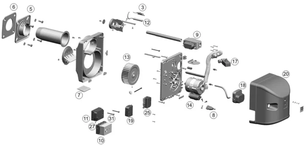 Zračna zaklopka Intercal SGN 100-110 SLV 100/110B i BNR 100/110