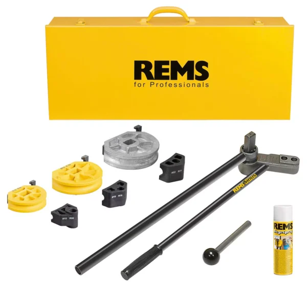 Set ručnih savijača cijevi Rems Sinus Set 15-18-22 u stabilnom čeličnom kućištu
