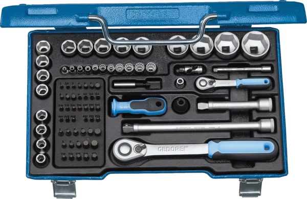 Set nasadnih ključeva GEDORE 19 V20 U-20, 81-dijelni, 1/4" i 1/2"