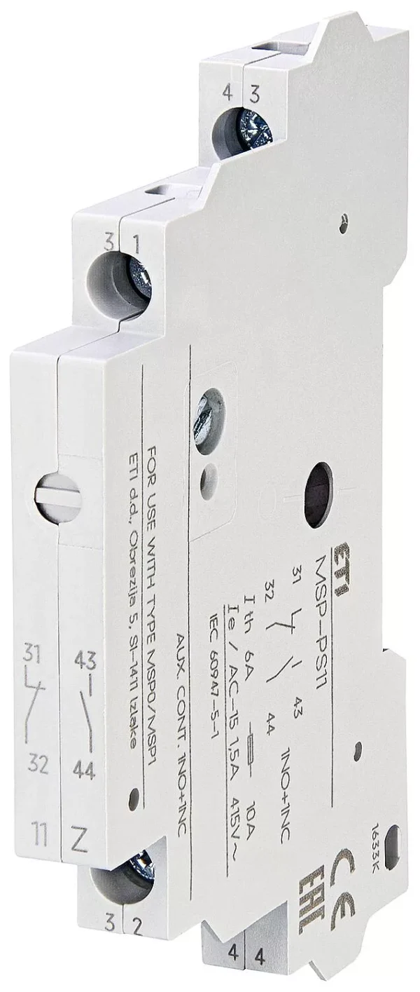 ETI pomoćni kontakti MSP-PS11, modularni uređaj