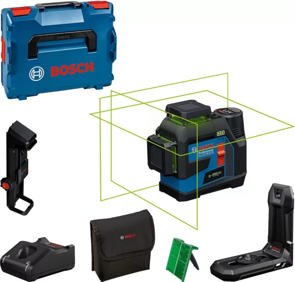 Akumulatorski križni laser Bosch GLL 12V-100-33 CG 12 V s 1 x akumulatorom od 2,0 Ah i punjačem