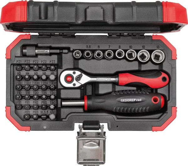 Set bitova GEDORE red, 40-dijelni, 1/4" R33003040, s transportnim kovčegom